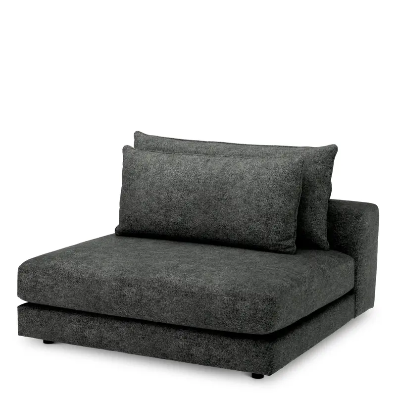 Element środkowy sofy modułowej Lounge Club, Velora Charcoal