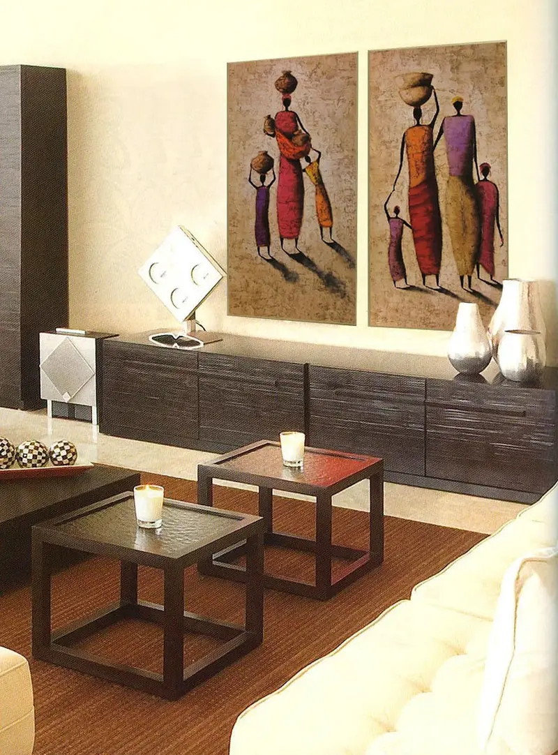 Etnika w salonie 51x101 cm