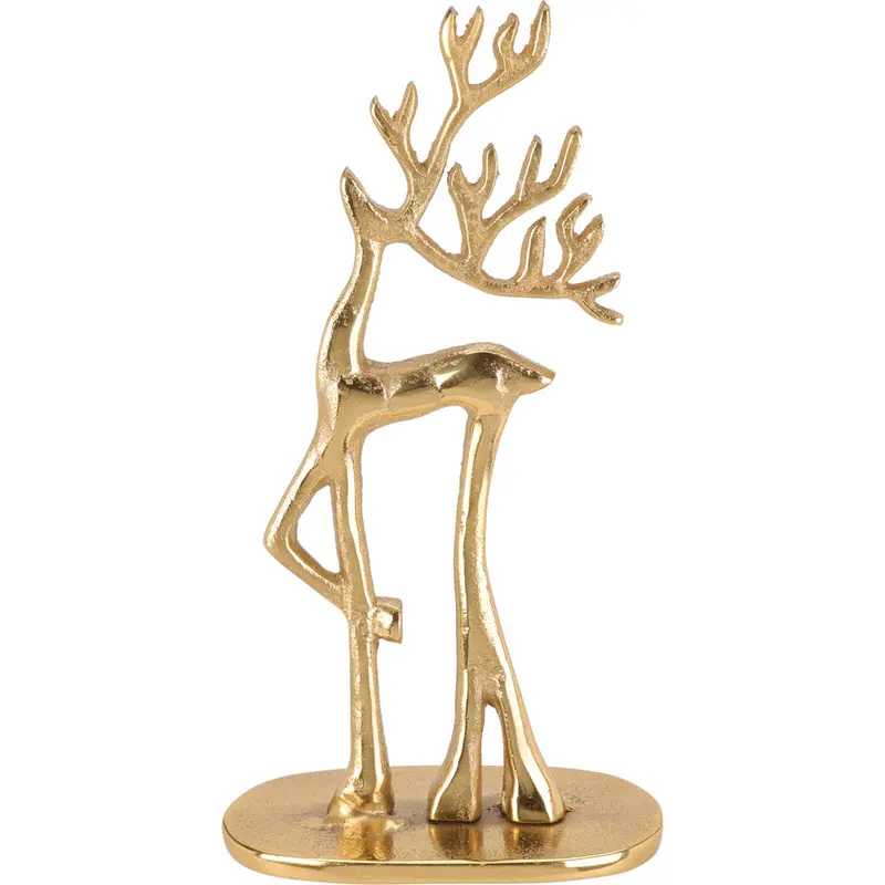 Figurka świąteczna renifer, metal, 20,5 cm