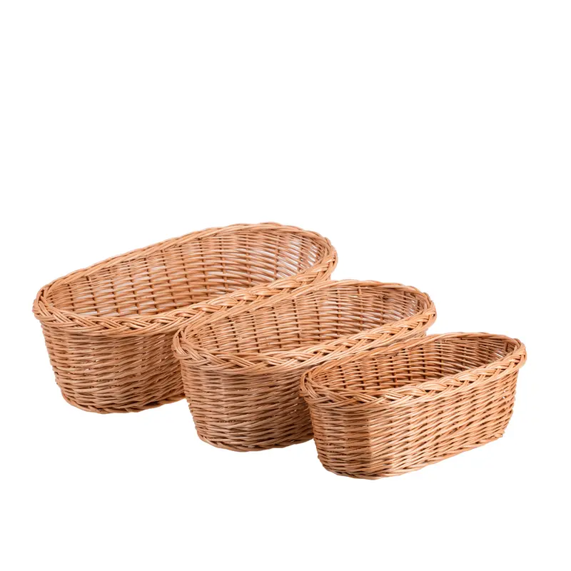 Fivina wicker plant pot cover set, 3-piece set. TheWickerStories