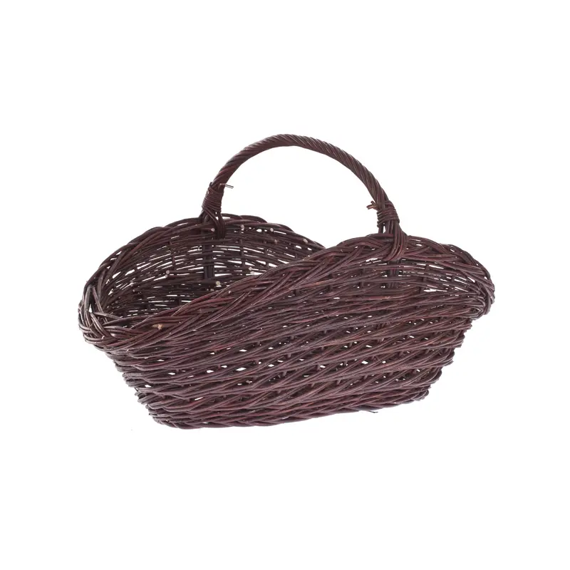 Flavena wicker firewood basket with handle TheWickerStories