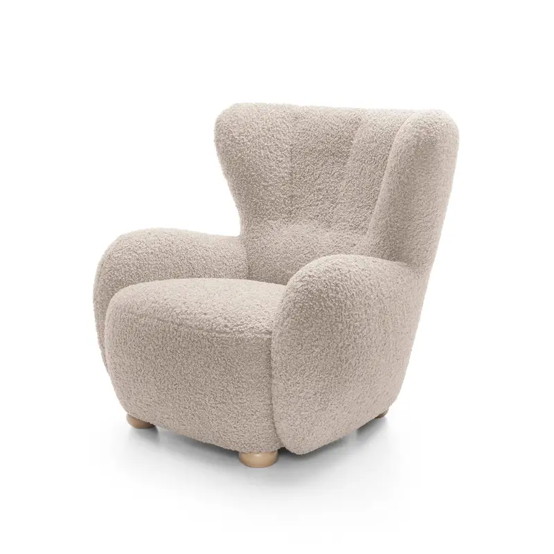 Fotel 88 cm do relaksu w stylu skandynawskim | Tedi
