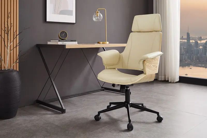FOTEL BIUROWY MANHATTAN BEŻOWY / 47717 / INVICTA INTERIOR