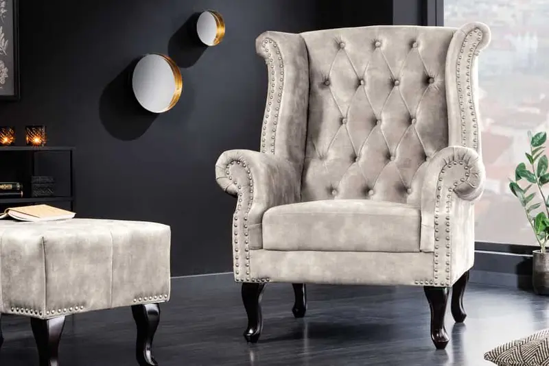 Fotel CHESTERFIELD szampański beż / 45248 / INVICTA INTERIOR