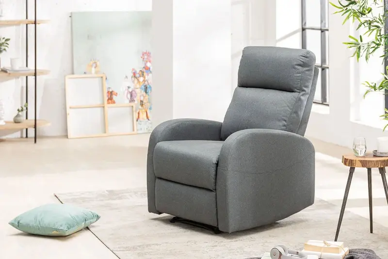 FOTEL RELAKSACYJNY HOLLYWOOD SZARY / 40790 / INVICTA INTERIOR