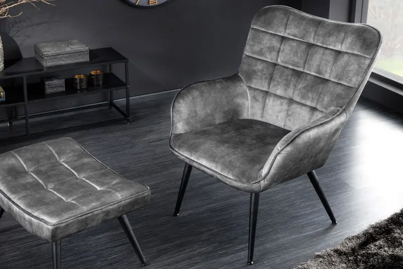 FOTEL SCANDINAVIA SZARY / 44020 / INVICTA INTERIOR
