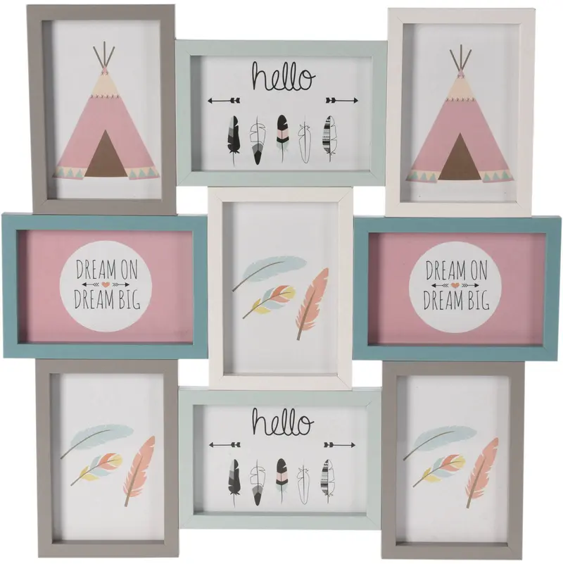 Galeria ramek na zdjęcia 10 x 15 cm, MDF, kolorowa