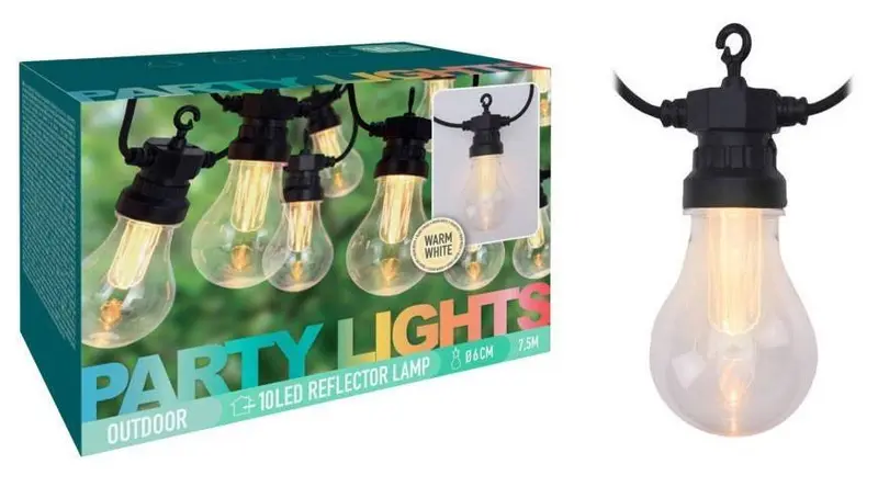 Girlanda ogrodowa PARTY z 10 lampkami LED