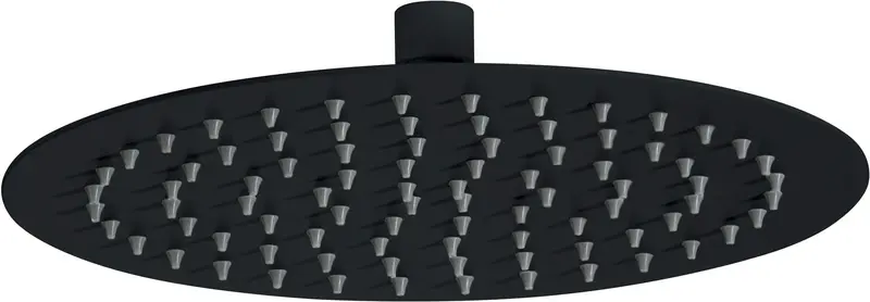 Głowica prysznicowa okrągła - 250 mm Cascada Czarny Mat