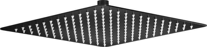 Głowica prysznicowa stalowa - 250x250 mm Cascada Czarny Mat