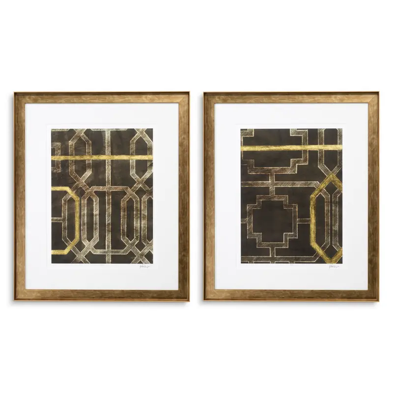Grafika Trellis Pattern by Ethan Harper II, zestaw 2 szt.