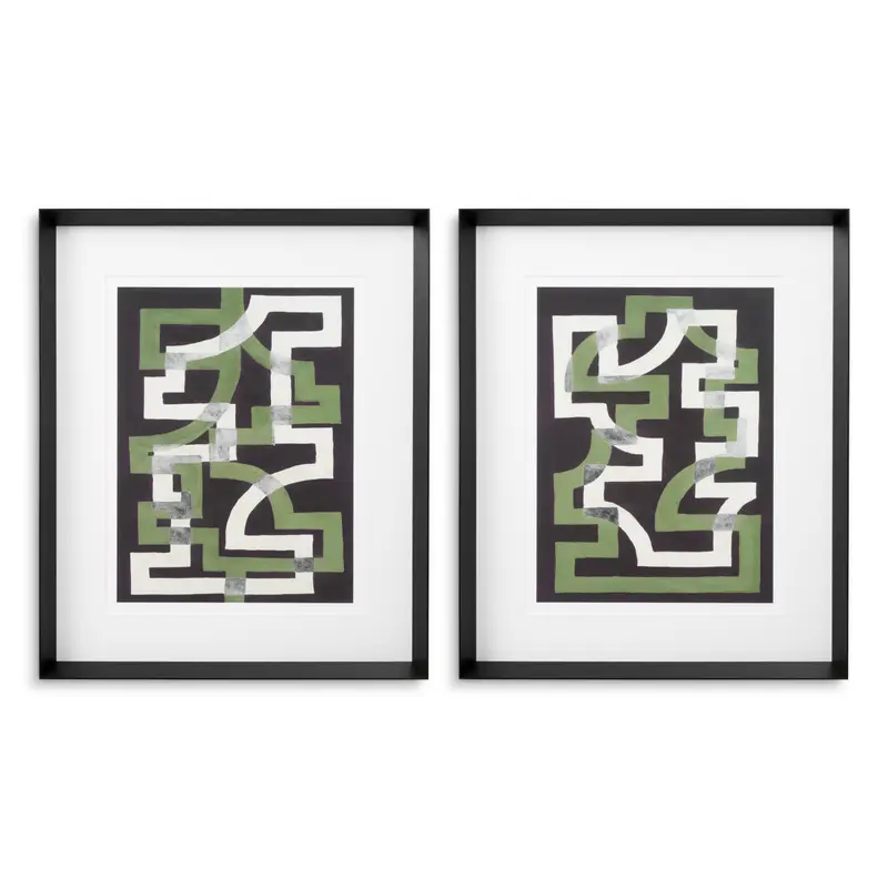 Grafika Window Trellis by Michael Willett, zestaw 2 szt.