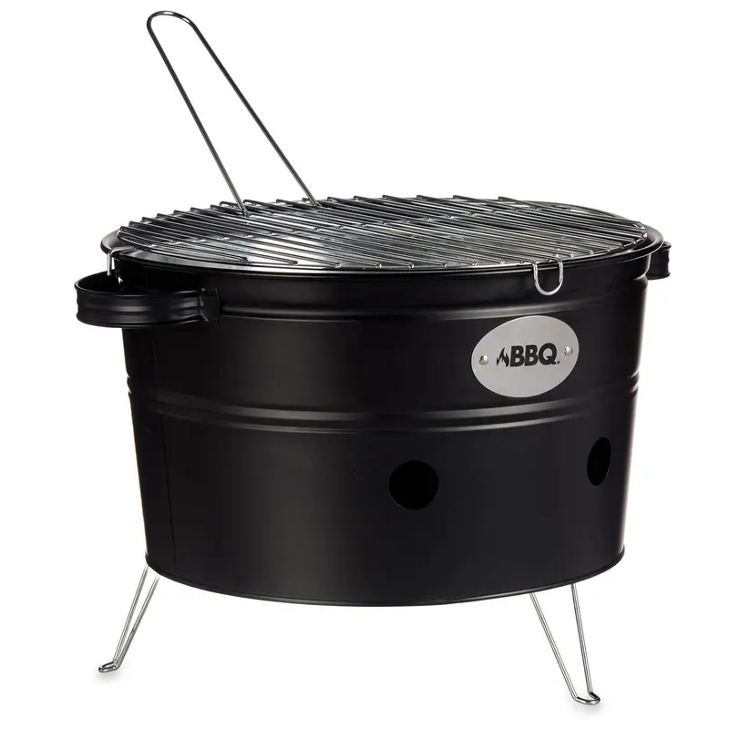Grill z uchwytami na nóżkach BBQ, 42 x 35 x 21 cm