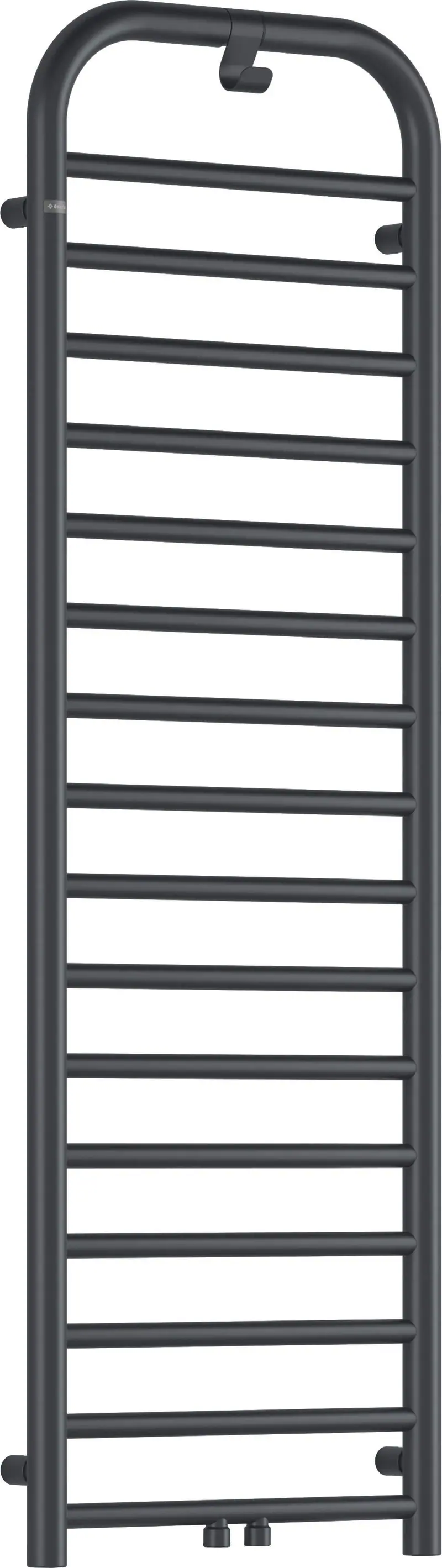 Grzejnik łazienkowy - wysokość 157 cm Silia Grafitowy Mat