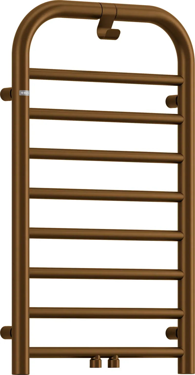 Grzejnik łazienkowy - wysokość 85 cm Silia Brązowy mat