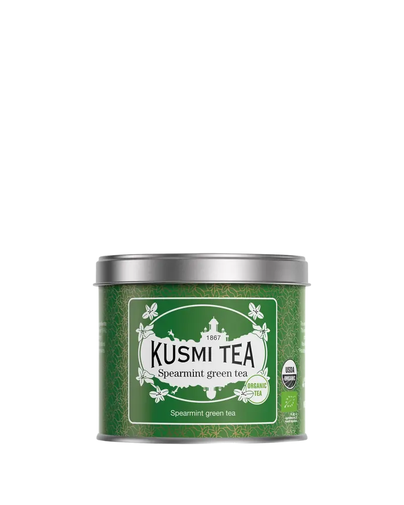 Herbata zielona SPEARMINT GREEN TEA Bio 100g puszka