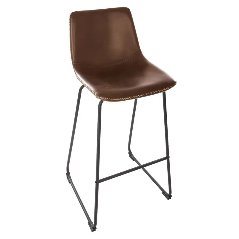 Hoker barowy z oparciem LOIS, 101,5 cm