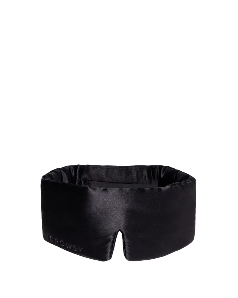 Jedwabna maska do spania – Black Jade