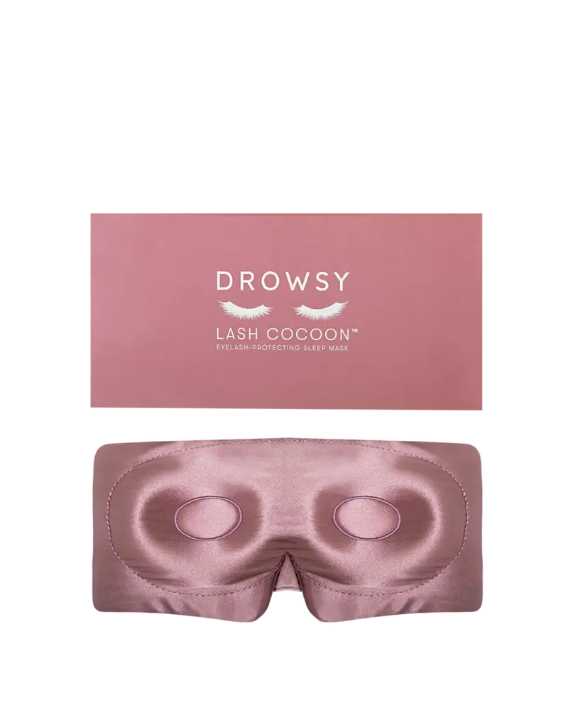 Jedwabna maska do spania chroniąca rzęsy – Damask Rose