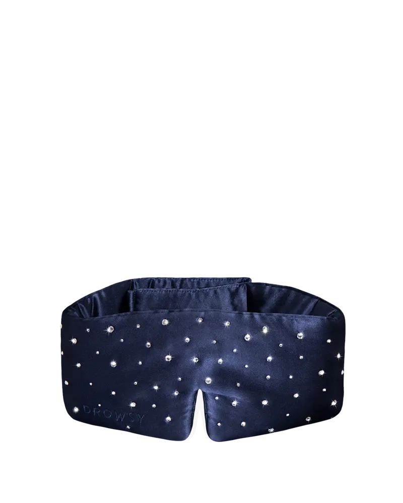 Jedwabna maska do spania Swarovski