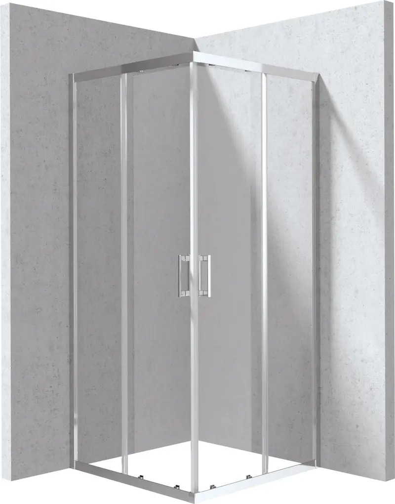 Kabina prysznicowa kwadratowa 80x80 cm Funkia Evo Chrom