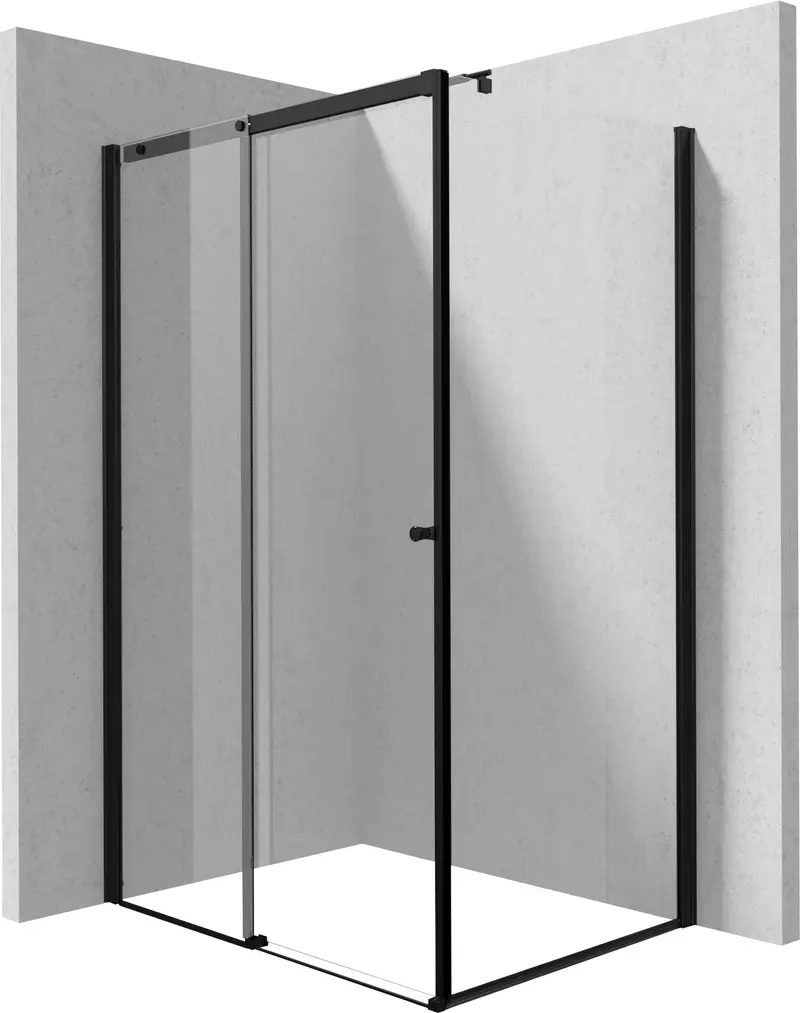 Kabina prysznicowa prostokątna 120x80 cm Kerria Plus Czarny Mat