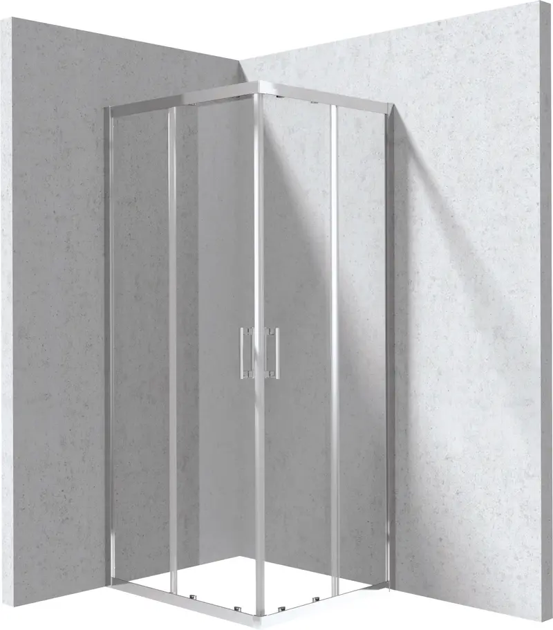 Kabina prysznicowa prostokątna 80x90 cm Funkia Evo Chrom