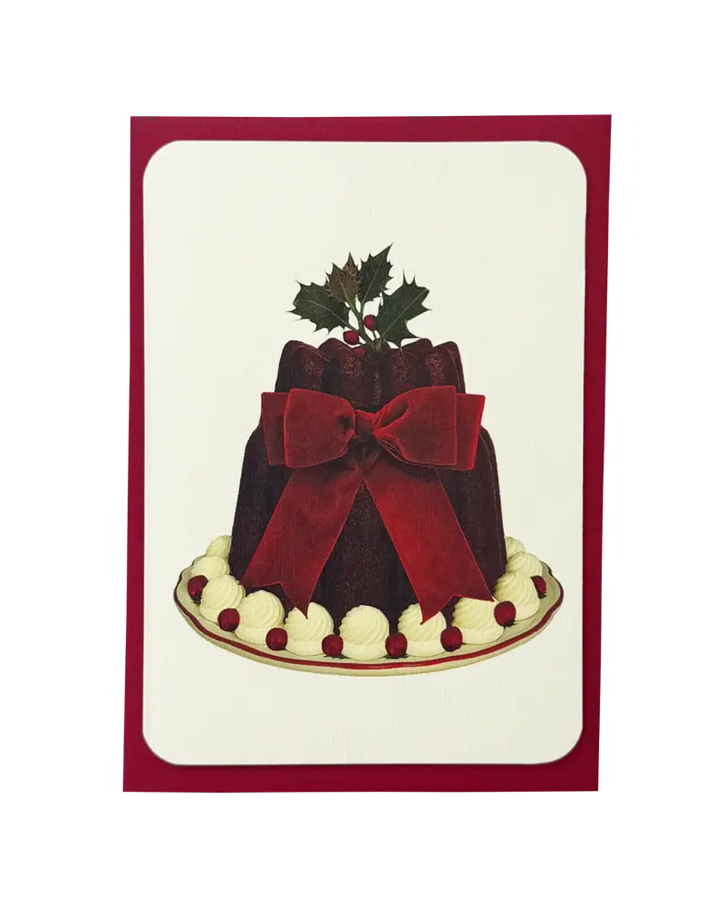 Kartka świąteczna z kopertą Christmas Cake Red Velvet