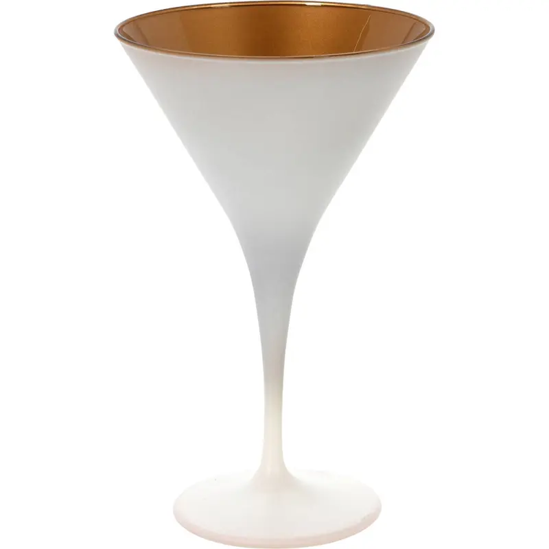 Kieliszek do martini, złote wnętrze