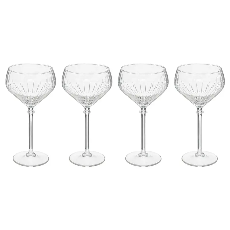 Kieliszki do szampana STRIE, 4 x 320 ml
