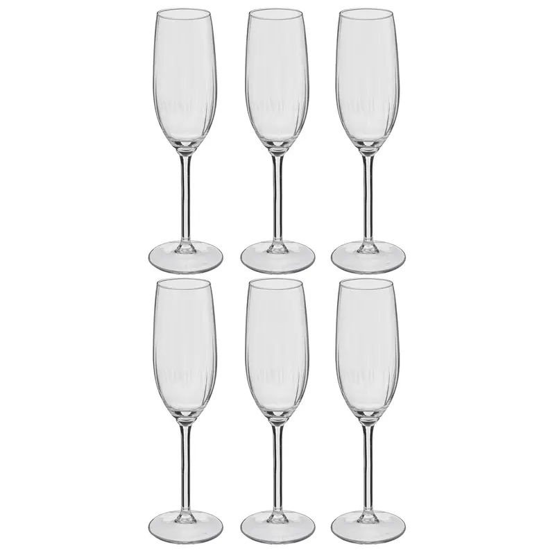Kieliszki do szampana VOLTA, 6 sztuk x 210 ml