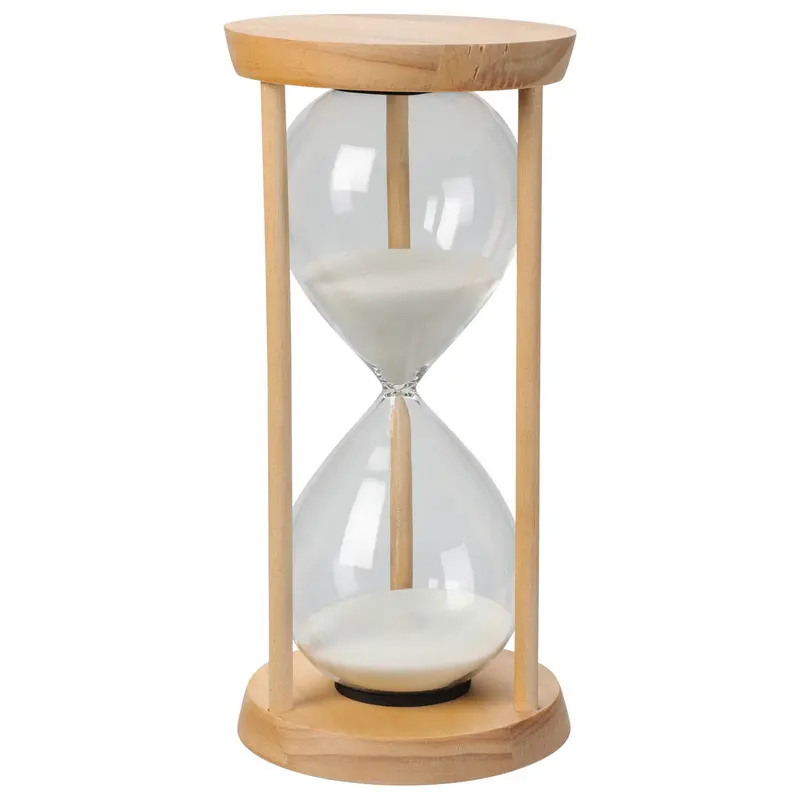 Klepsydra ozdobna w drewnie, 23,5 cm