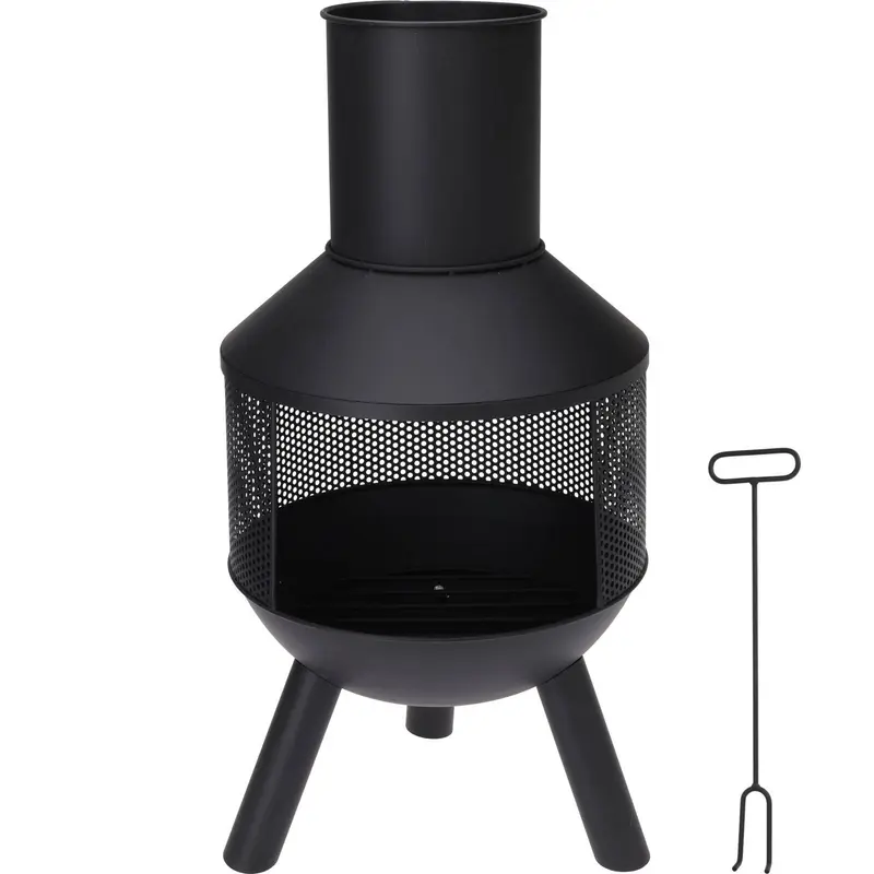 Kominek metalowy, 76 cm