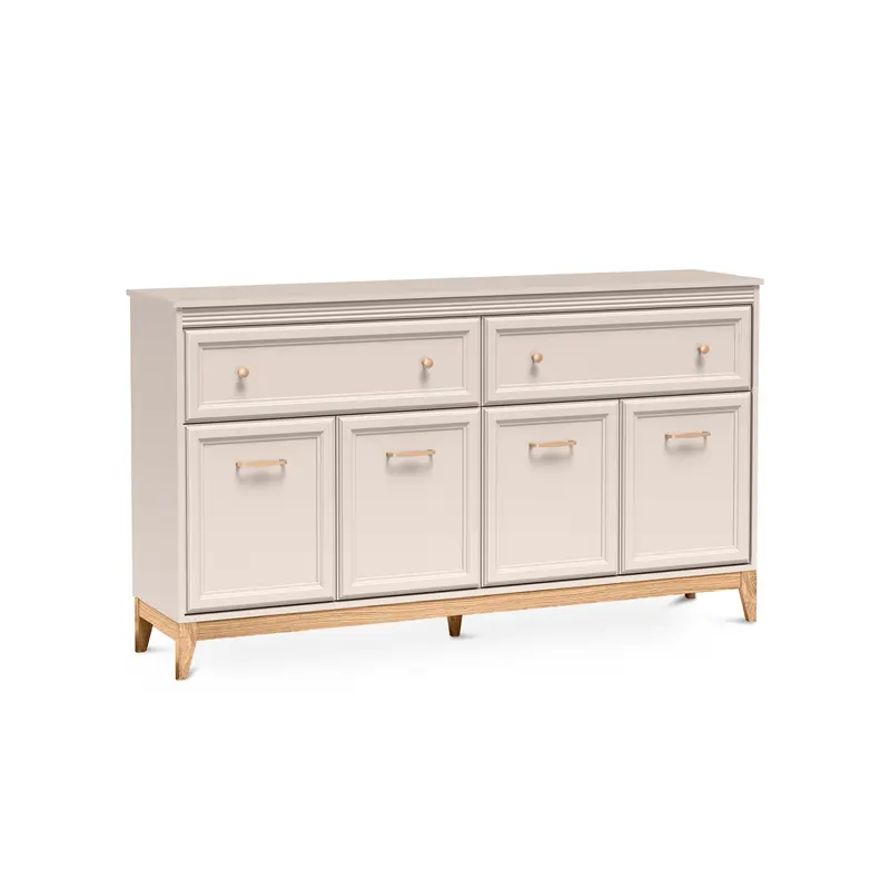 Komoda 179x100 z frezowanymi frontami w stylu modern classic | Serena