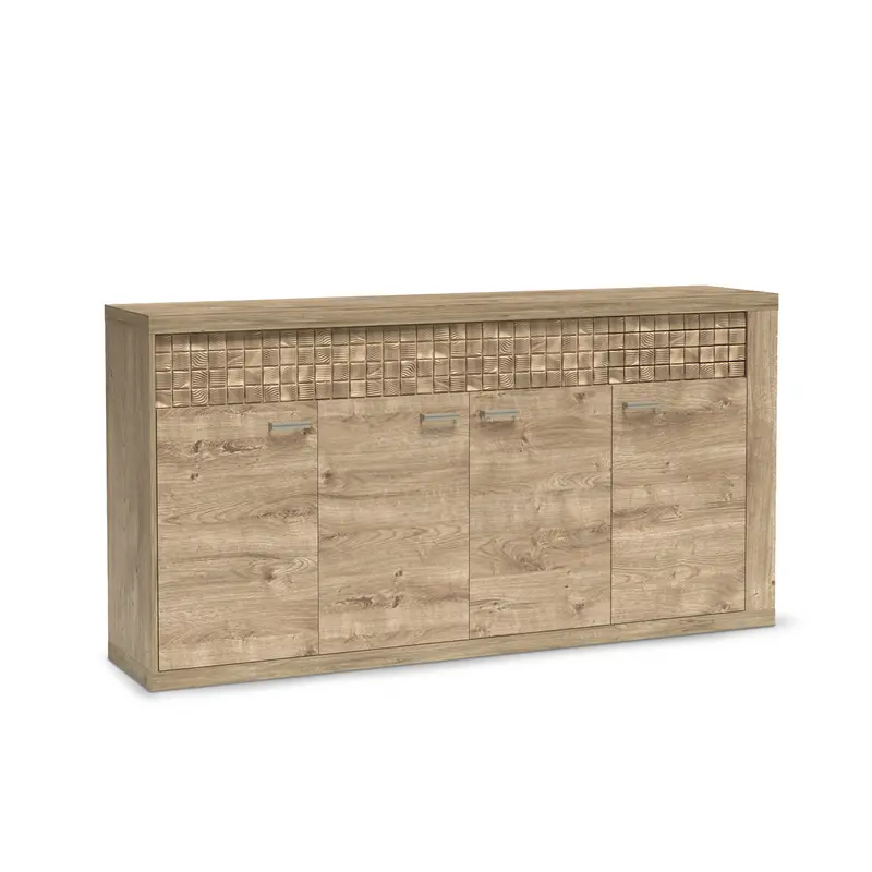 Komoda 192x99 czterodrzwiowa w stylu boho | Korin