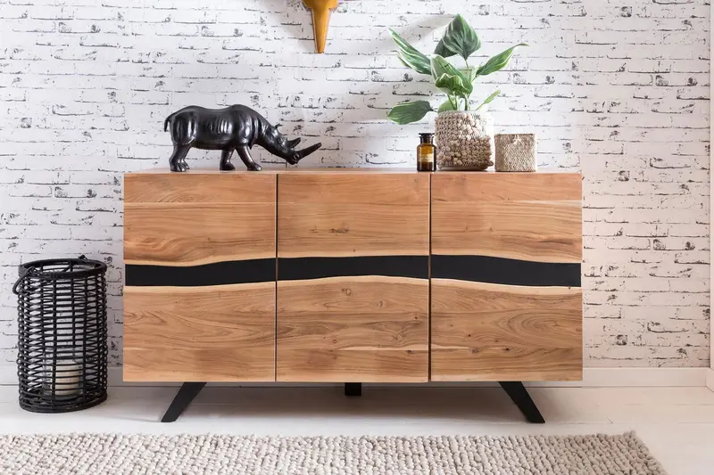 KOMODA AMAZONAS DREWNO LITE AKACJA 148 CM Wohnling / WL5.194