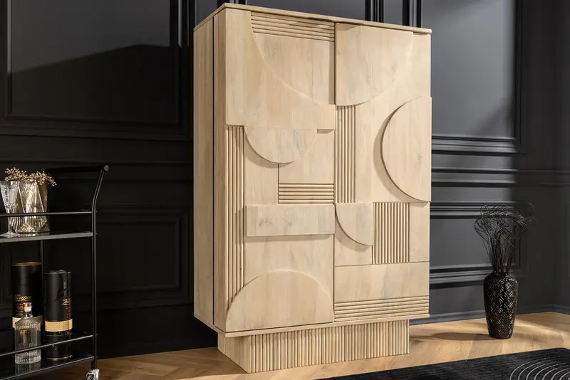 KOMODA / BAREK ART DECO 140 CM 3D MANGO 44088 / INVICTA INTERIOR