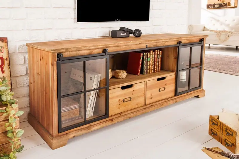 KOMODA HERITAGE OPTYKA DREWNO JODŁA 160 CM / 40882  / INVICTA INTERIOR