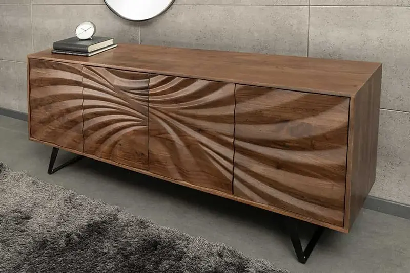 Komoda HURRICANE 175 CM BRĄZOWA AKACJA / 44389 / INVICTA INTERIOR