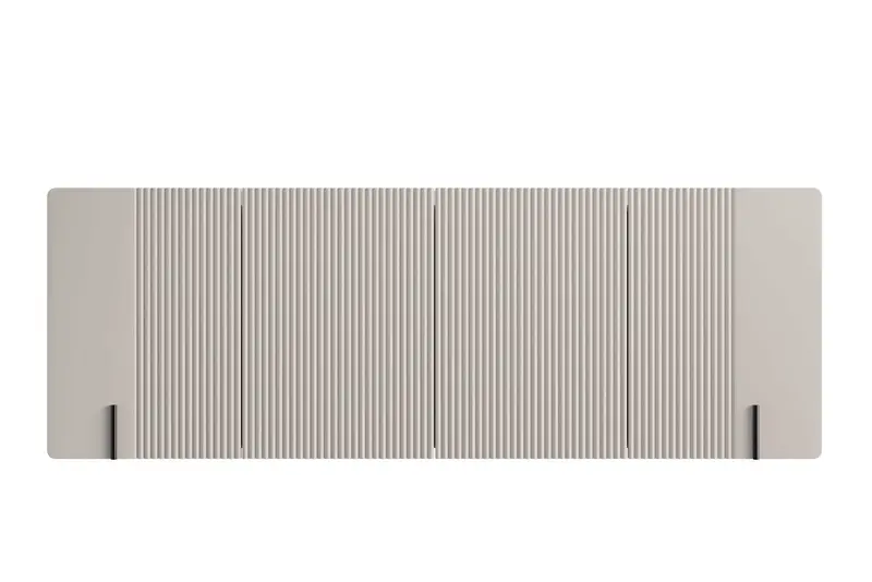Komoda Malmi 200 cm wisząca - kaszmir / crema bianca / czarny