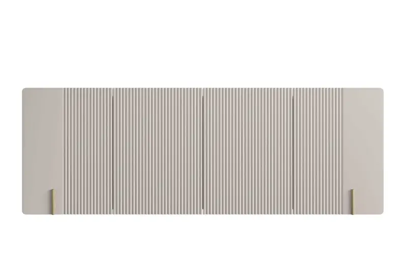 Komoda Malmi 200 cm wisząca - kaszmir / crema bianca / złoty
