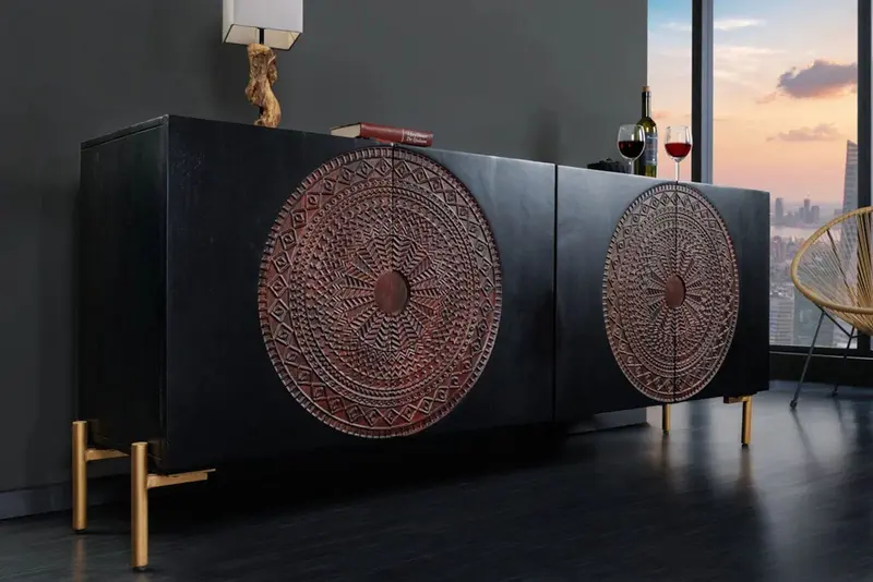 KOMODA MANDALA 160 CM MANGO 41121 / INVICTA INTERIOR