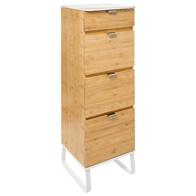 Komoda na kosmetyki Levia, z lustrem, chiffonier, bieliźniarka, wys.130 cm