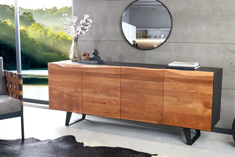 KOMODA ORGANIC ARTWORK AKACJA 180CM / 43304 / INVICTA INTERIOR