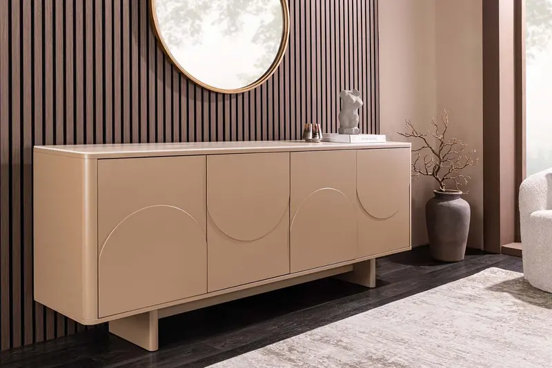 KOMODA SAVOY 4 DRZWIOWA 180 CM / CERAMICZNY BLAT / 47796 / INVICTA INTERIOR