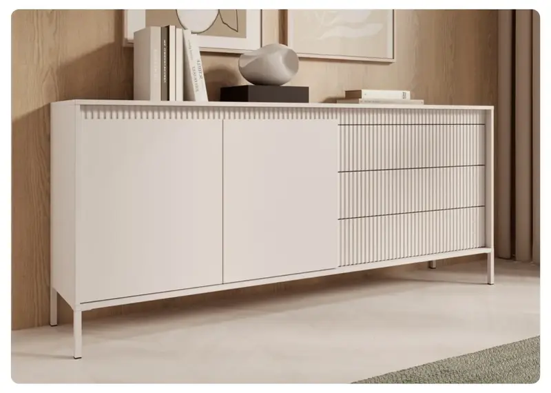 Komoda Skye Typ C – minimalistyczny design w szerokiej formie