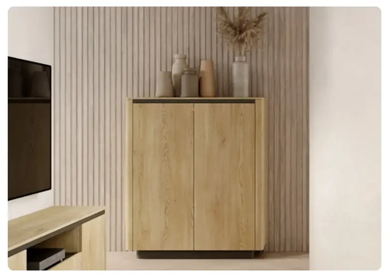 Komoda Telo B – elegancka i pojemna forma w stylu japandi