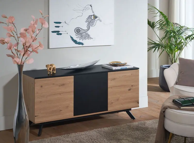 KOMODA WOHNLING MDF OPTYKA DĘBU 135 CM / WL6.662
