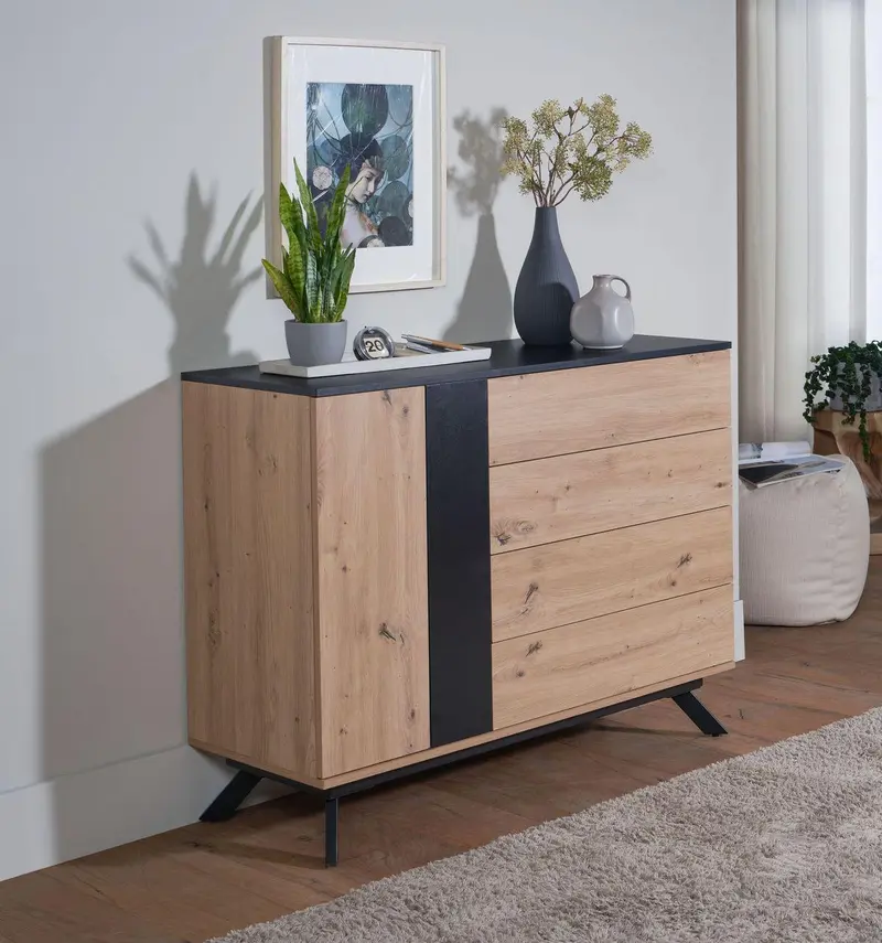 KOMODA WOHNLING MDF OPTYKA DĘBU / WL6.664