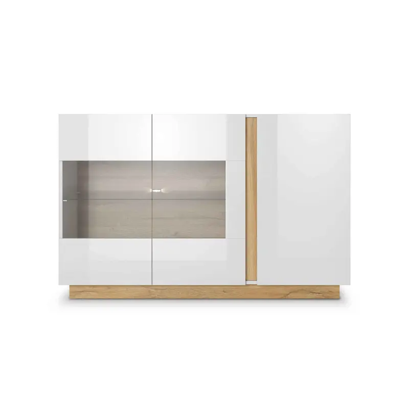 Komoda z witryną 138x91 w stylu nowoczesnym | Armelia